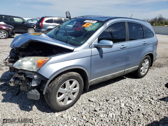 2009 Honda CR-V EX-L with VIN 5J6RE487X9L052596, listed as a Copart auction lot 52109765 with 0 mi miles and Salvage Title. Bid and sale history available at carsss.com. Image 1.