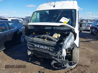 2024 Ram ProMaster Cargo with VIN 3C6MRVHG9RE116749, listed as a IAAI auction lot 41496850 with 53,378 mi miles. Bid and sale history available at carsss.com. Image 12.