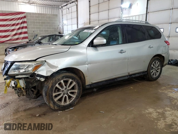 2016 Nissan Pathfinder Platinum with VIN 5N1AR2MNXGC614067, listed as a Copart auction lot 83157234 with 76,920 mi miles and Clean Title. Bid and sale history available at carsss.com. Image 1.