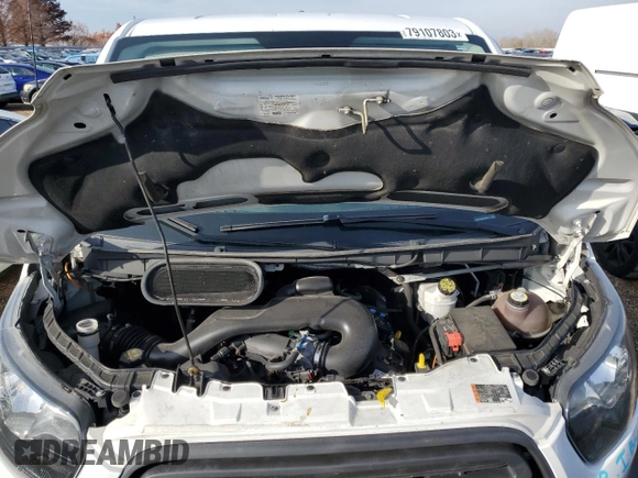 2015 Ford Transit Cargo with VIN 1FTNE1ZM8FKA91275, listed as a Copart auction lot 79107803 with 166,785 mi miles and Salvage Title. Bid and sale history available at carsss.com. Image 12.