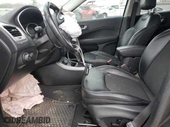 2020 Jeep Compass Latitude with VIN 3C4NJDBB1LT205116, listed as a Copart auction lot 53227985 with 51,688 mi miles and Salvage title. Bid and sale history available at DreamBid. Image 7.