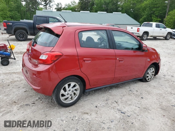 2017 Mitsubishi Mirage SE with VIN ML32A4HJ9HH015901, listed as a Copart auction lot 58991815 with 94,973 mi miles and Salvage title. Bid and sale history available at DreamBid. Image 3.