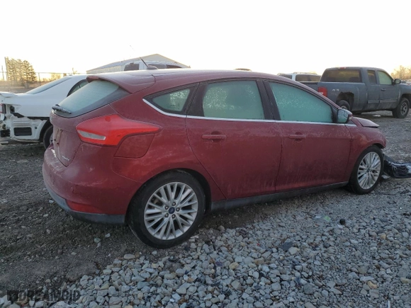 2015 Ford Focus Titanium with VIN 1FADP3N2XFL328466, listed as a Copart auction lot 43372935 with 81,189 mi miles and Salvage Title. Bid and sale history available at carsss.com. Image 3.