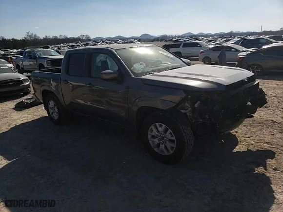 2024 Nissan Frontier SV with VIN 1N6ED1EJ5RN617375, listed as a Copart auction lot 43917035 with 27,090 mi miles and Salvage Title. Bid and sale history available at carsss.com. Image 10.
