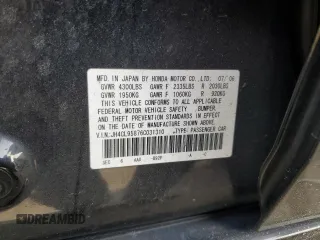2006 Acura TSX с VIN JH4CL95876C031310, выставлен на аукционе Copart как лот 49102785 с пробегом Не указан миль и На запчасти • Non repairable. История ставок и продаж доступна на DreamBid. Изображение 13.