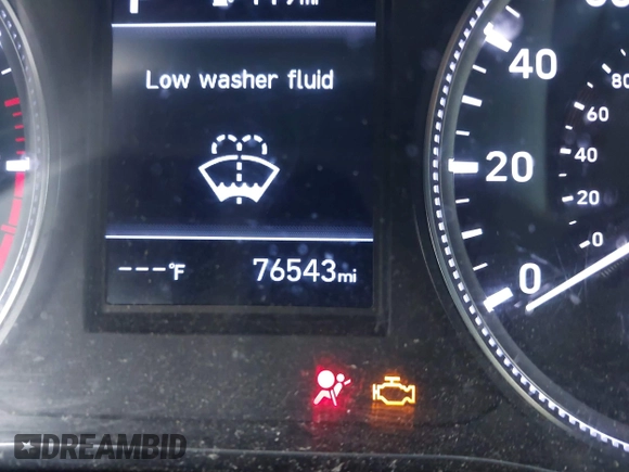 2019 Hyundai Santa Fe SE z VIN 5NMS23AD8KH096209, wystawiony jako IAAI lot #42235035 z przebiegiem 76 543 mil mil oraz . Historia ofert i sprzedaży dostępna na DreamBid. Obrazek 16.