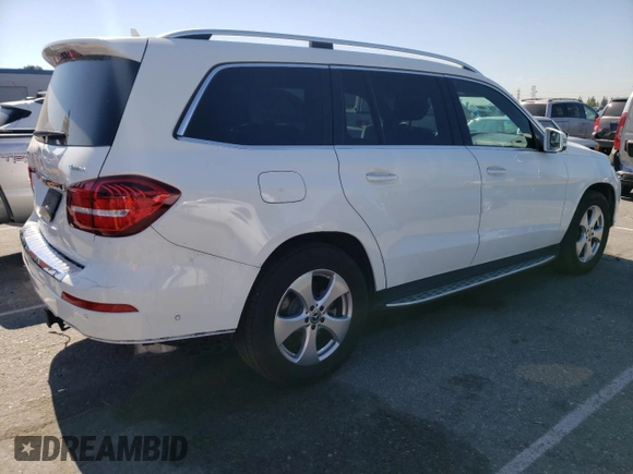 2017 Mercedes-Benz GLS with VIN 4JGDF6EEXHA908786, listed as a Copart auction lot 60661303 with 71,527 mi miles. Bid and sale history available at carsss.com. Image 3.