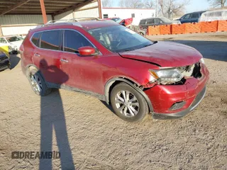 2016 Nissan Rogue SV with VIN KNMAT2MV9GP678115, listed as a IAAI auction lot 41469925 with 107,075 mi miles. Bid and sale history available at carsss.com. Image 1.