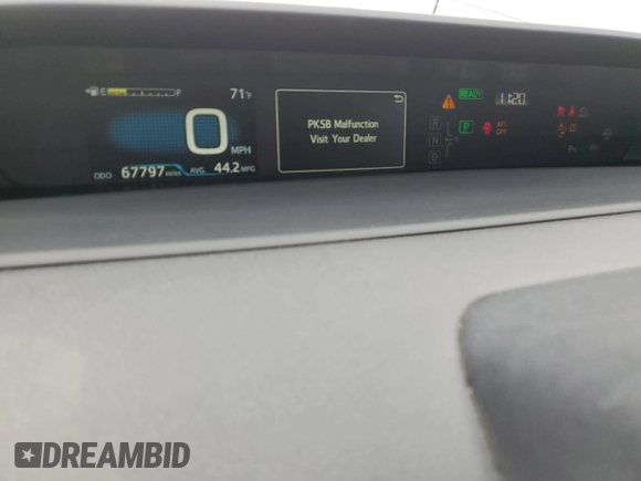 2020 Toyota Prius LE with VIN JTDL9RFU5L3019339, listed as a Copart auction lot 52778255 with 67,797 mi miles and Salvage Title. Bid and sale history available at DreamBid. Image 9.