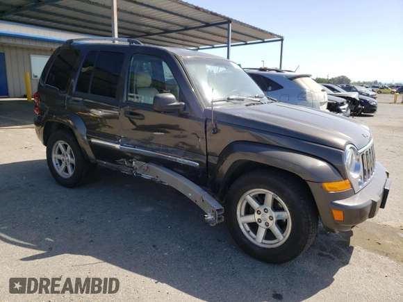 2006 Jeep Liberty Limited with VIN 1J4GL58K36W192913, listed as a Copart auction lot 53756785 with 168,282 mi miles and Salvage Title. Bid and sale history available at DreamBid. Image 4.