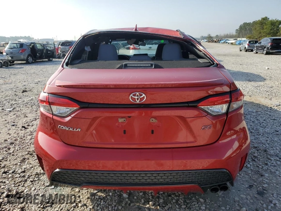 2020 Toyota Corolla SE with VIN 5YFS4RCE8LP047201, listed as a Copart auction lot 48869035 with 147,550 mi miles and Salvage Title. Bid and sale history available at carsss.com. Image 6.