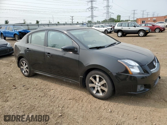 2012 Nissan Sentra SR with VIN 3N1AB6AP2CL622560, listed as a Copart auction lot 58856725 with 132,970 mi miles and Salvage title. Bid and sale history available at DreamBid. Image 4.