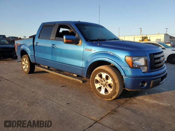 2010 Ford F-150 XL with VIN 1FTEW1C84AKE58965, listed as a Copart auction lot 43591995 with 155,740 mi miles and Salvage Title. Bid and sale history available at carsss.com. Image 4.