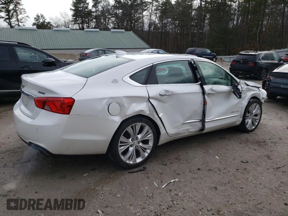 2017 Chevrolet Impala Premier with VIN 2G1145S37H9193027, listed as a Copart auction lot 45701755 with 110,566 mi miles and Salvage Title. Bid and sale history available at DreamBid. Image 3.