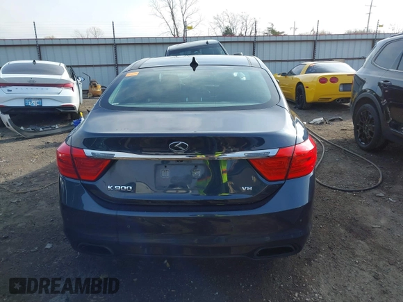 2015 Kia K900 Luxury with VIN KNALW4D42F6021502, listed as a IAAI auction lot 40900852 with 118,993 mi miles. Bid and sale history available at carsss.com. Image 17.