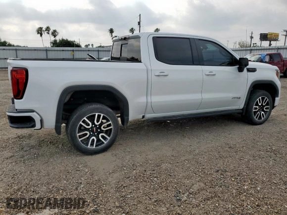 2021 GMC Sierra 1500 AT4 with VIN 3GTP9EEL9MG124953, listed as a Copart auction lot 57510725 with 64,609 mi miles and Salvage title. Bid and sale history available at DreamBid. Image 3.