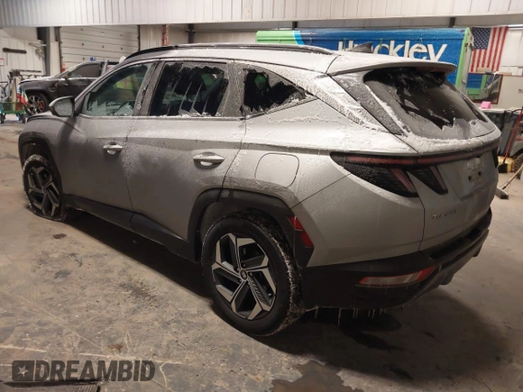 2023 Hyundai Tucson Limited with VIN KM8JECAE0PU213725, listed as a IAAI auction lot 41416606 with 16,674 mi miles and . Bid and sale history available at DreamBid. Image 3.