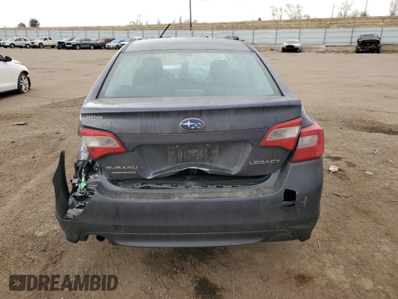 2016 Subaru Legacy 2.5i with VIN 4S3BNBA63G3012824, listed as a Copart auction lot 45487775 with 0 mi miles and Salvage Title. Bid and sale history available at carsss.com. Image 6.