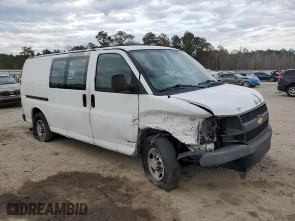 2012 Chevrolet Express Cargo z VIN 1GCWGFCA3C1155900, wystawiony jako Copart lot #42517515 z przebiegiem Nie podano mil oraz Szkoda całkowita • Salvage title. Historia ofert i sprzedaży dostępna na DreamBid. Obrazek 4.