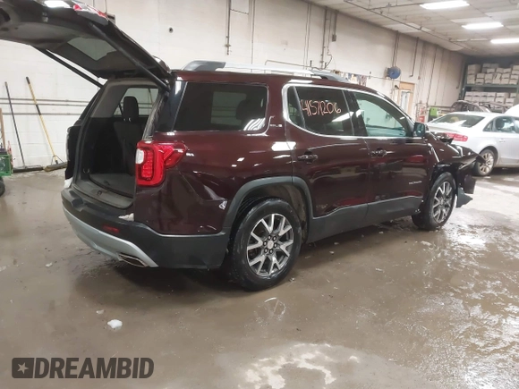 2021 GMC Acadia SLE with VIN 1GKKNRLS9MZ113401, listed as a IAAI auction lot 41571206 with 64,978 mi miles. Bid and sale history available at carsss.com. Image 4.