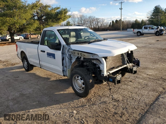 2023 Ford F-150 XL with VIN 1FTMF1C59PKE40505, listed as a Copart auction lot 87022404 with Not Provided miles and Salvage Title. Bid and sale history available at carsss.com. Image 4.