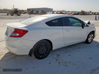 2013 Honda Civic Cpe LX with VIN 2HGFG3B56DH513465, listed as a Copart auction lot 50105145 with 63,443 mi miles and Salvage Title. Bid and sale history available at carsss.com. Image 3.