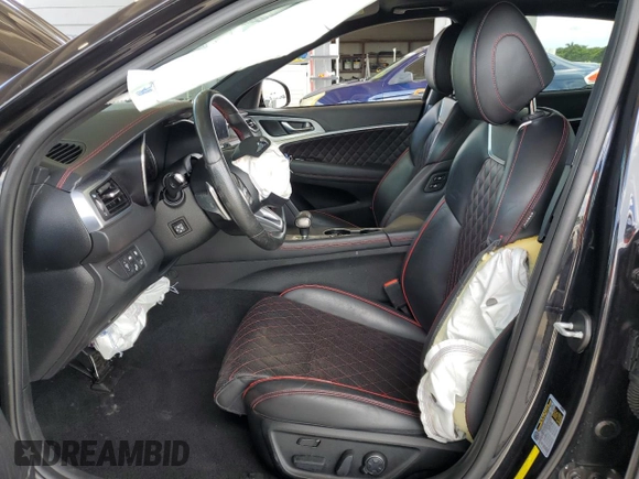 2021 Genesis G70 3.3T with VIN KMTG34LE9MU070858, listed as a Copart auction lot 71347344 with 40,760 mi miles and Non Repairable. Bid and sale history available at carsss.com. Image 7.