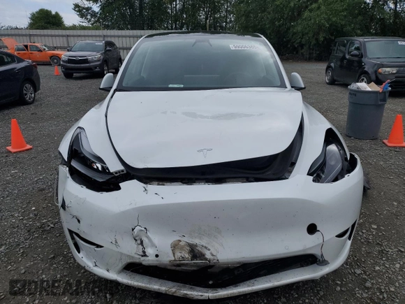 2022 Tesla Model Y Performance with VIN 7SAYGDEFXNF396758, listed as a Copart auction lot 59006365 with 47,882 mi miles and Salvage title. Bid and sale history available at DreamBid. Image 5.