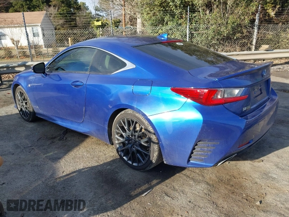2015 Lexus RC 350 F Sport with VIN JTHHE5BC0F5008649, listed as a IAAI auction lot 41591221 with 119,794 mi miles and . Bid and sale history available at DreamBid. Image 3.