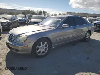 2006 Mercedes-Benz S 430 with VIN WDBNG83J46A479769, listed as a Copart auction lot 43659855 with 125,345 mi miles and Salvage Title. Bid and sale history available at carsss.com. Image 1.