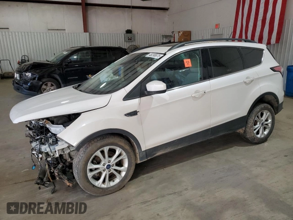 2018 Ford Escape SEL with VIN 1FMCU0HD4JUA01988, listed as a Copart auction lot 48298675 with 111,445 mi miles and Salvage Title. Bid and sale history available at carsss.com. Image 1.