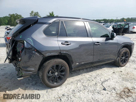 2022 Toyota RAV4 Hybrid SE with VIN JTM16RFVXNJ016590, listed as a Copart auction lot 56836825 with 55,091 mi miles and Salvage title. Bid and sale history available at DreamBid. Image 3.