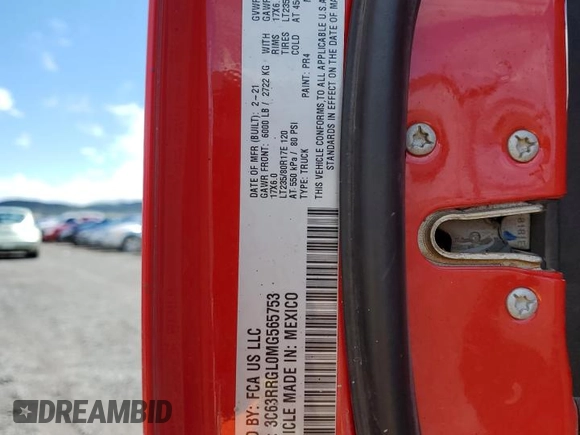 2021 Ram 3500 Tradesman with VIN 3C63RRGL0MG565753, listed as a Copart auction lot 43381555 with 117,784 mi miles and Salvage Title. Bid and sale history available at carsss.com. Image 12.