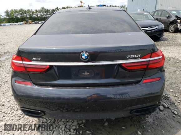 2016 BMW 7 Series 750i xDrive with VIN WBA7F2C5XGG418225, listed as a Copart auction lot 54860623 with 76,980 mi miles and . Bid and sale history available at DreamBid. Image 6.