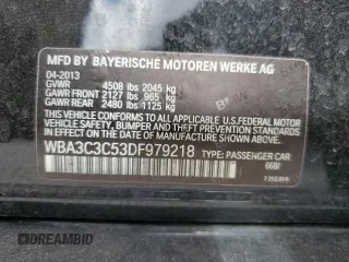 2013 BMW 3 Series 320i xDrive с VIN WBA3C3C53DF979218, выставлен на аукционе Copart как лот 54773715 с пробегом 154 369 миль миль и Списание • Salvage title. История ставок и продаж доступна на DreamBid. Изображение 12.