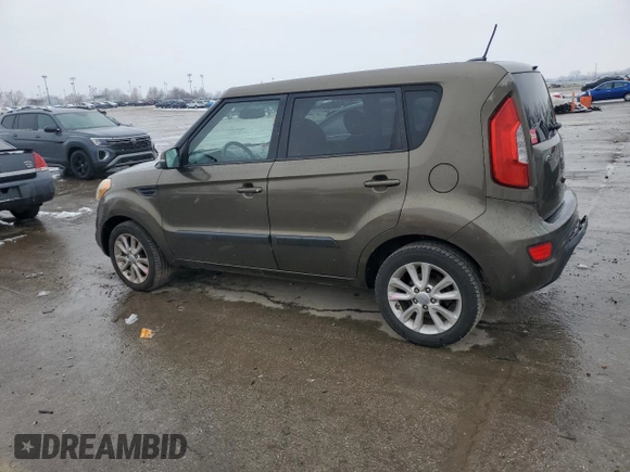 2012 Kia Soul + with VIN KNDJT2A63C7480654, listed as a Copart auction lot 45146655 with 14,293 mi miles and Salvage Title. Bid and sale history available at carsss.com. Image 2.