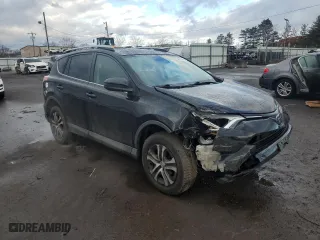 2018 Toyota RAV4 LE with VIN 2T3BFREV3JW787927, listed as a Copart auction lot 46825865 with 103,584 mi miles and Salvage Title. Bid and sale history available at carsss.com. Image 4.