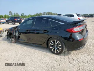 2024 Honda Civic EX-L z VIN 19XFL1H79RE021846, wystawiony jako Copart lot #58042795 z przebiegiem 2587 mil mil oraz Szkoda całkowita • Salvage title. Historia ofert i sprzedaży dostępna na DreamBid. Obrazek 2.
