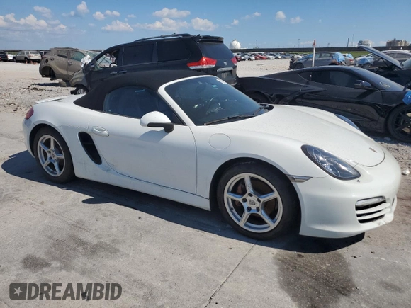 2014 Porsche Boxster with VIN WP0CA2A80ES121133, listed as a Copart auction lot 73422534 with 52,623 mi miles and Non repairable. Bid and sale history available at DreamBid. Image 4.