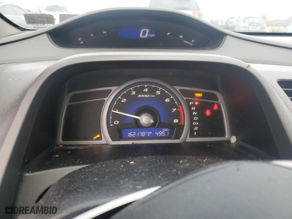 2010 Honda Civic Cpe LX with VIN 2HGFG1B6XAH514448, listed as a Copart auction lot 49726315 with 162,178 mi miles and Salvage Title. Bid and sale history available at carsss.com. Image 9.