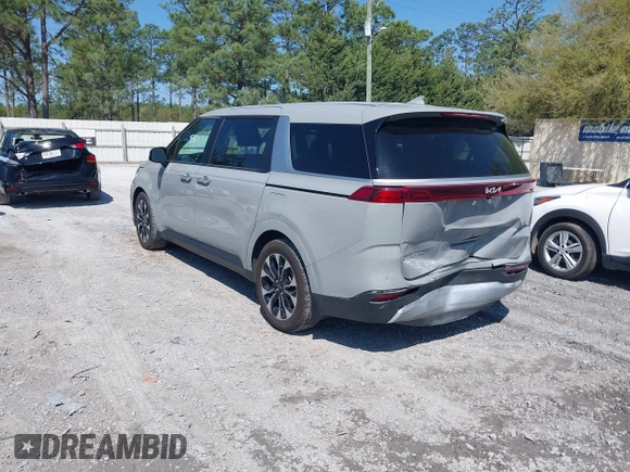 2024 Kia Carnival EX with VIN KNDNC5H36R6361400, listed as a IAAI auction lot 41948484 with 43,594 mi miles. Bid and sale history available at carsss.com. Image 3.