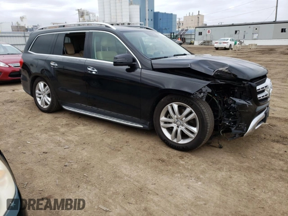 2017 Mercedes-Benz GLS with VIN 4JGDF6EE8HA848636, listed as a Copart auction lot 46735633 with 83,329 mi miles. Bid and sale history available at carsss.com. Image 4.