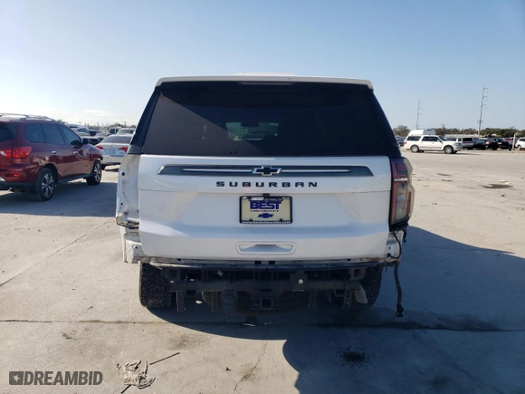 2022 Chevrolet Suburban Z71 with VIN 1GNSKDKD6NR344436, listed as a Copart auction lot 86920644 with 28,430 mi miles and Salvage Title. Bid and sale history available at carsss.com. Image 6.