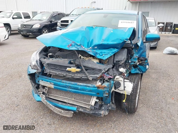 2019 Chevrolet Spark LT with VIN KL8CD6SA9KC728162, listed as a IAAI auction lot 41910687 with 1 mi miles. Bid and sale history available at carsss.com. Image 6.