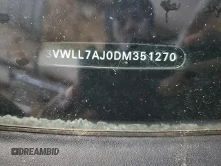 2013 Volkswagen Jetta TDI w/Premium with VIN 3VWLL7AJ0DM351270, listed as a Copart auction lot 71204324 with 91,075 mi miles and Salvage title. Bid and sale history available at DreamBid. Image 12.