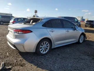 2020 Toyota Corolla LE with VIN JTDHPRAEXLJ027105, listed as a Copart auction lot 50351265 with 93,251 mi miles and Salvage Title. Bid and sale history available at carsss.com. Image 3.