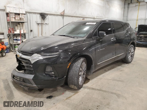 2020 Chevrolet Blazer Premier with VIN 3GNKBLRS6LS622082, listed as a Copart auction lot 88433345 with 103,064 mi miles and Salvage title. Bid and sale history available at DreamBid. Image 1.