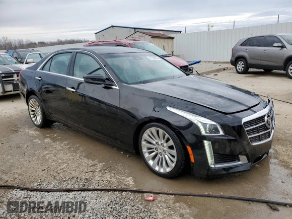 2014 Cadillac CTS Luxury RWD with VIN 1G6AR5SX9E0153908, listed as a Copart auction lot 47786675 with 157,989 mi miles and Salvage Title. Bid and sale history available at carsss.com. Image 4.