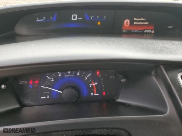 2015 Honda Civic Coupe LX with VIN 2HGFG3B57FH515454, listed as a Copart auction lot 45767935 with 151,402 mi miles and Salvage Title. Bid and sale history available at carsss.com. Image 9.