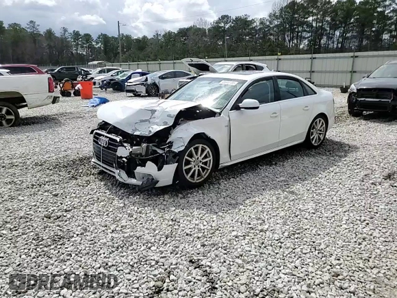 2014 Audi A4 2.0T Premium Plus with VIN WAUHFAFL3EA143726, listed as a Copart auction lot 48666155 with 107,300 mi miles and Salvage Title. Bid and sale history available at carsss.com. Image 13.